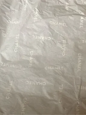 CHANEL | Other | Authentic Vintage Chanel Logo Tissue Paper Set Of 3 ...